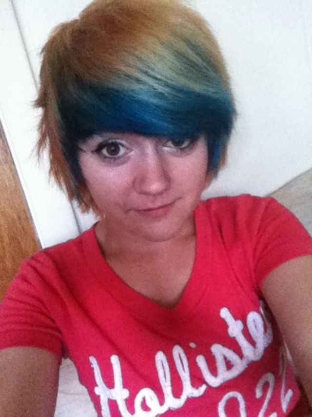 cosmetologist in training. did this on my own hair and proud of it.