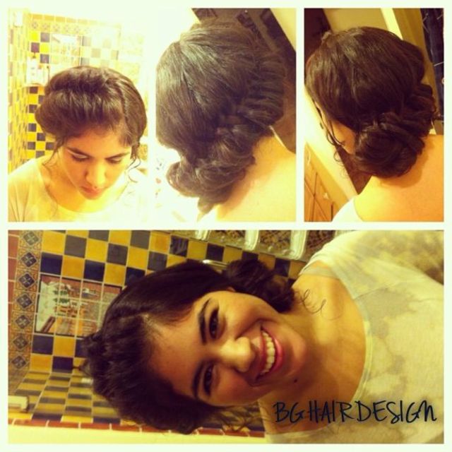 crown braid bun