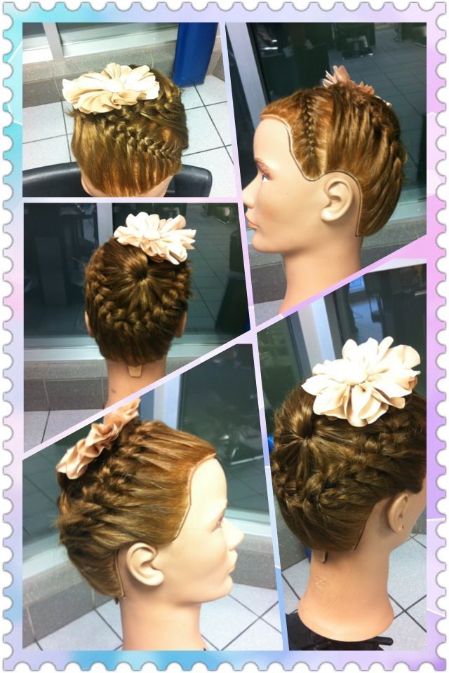 crown braid updo 