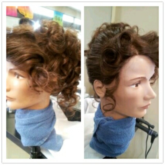 curls updo