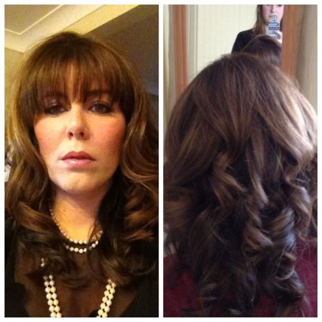 curly blow dry 