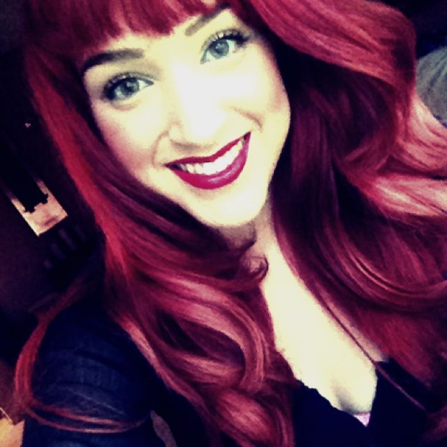 curly red hair