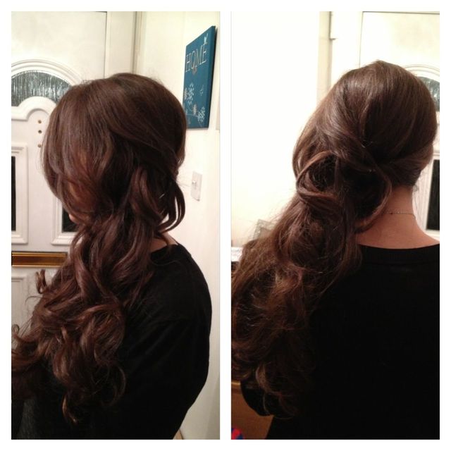 curly side updo 