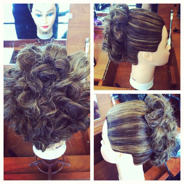 curly updo