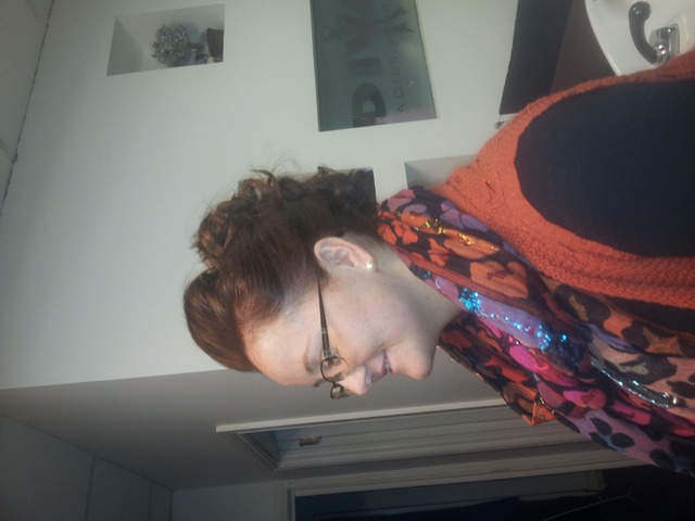 curly updo