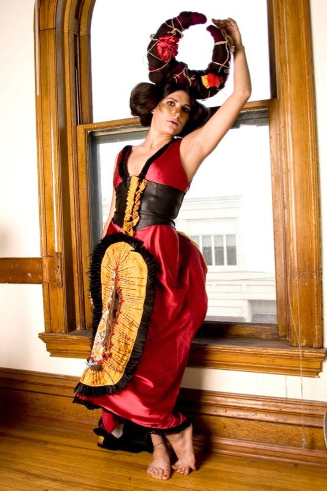 dress, make-up,  and hair.  inspiration bull