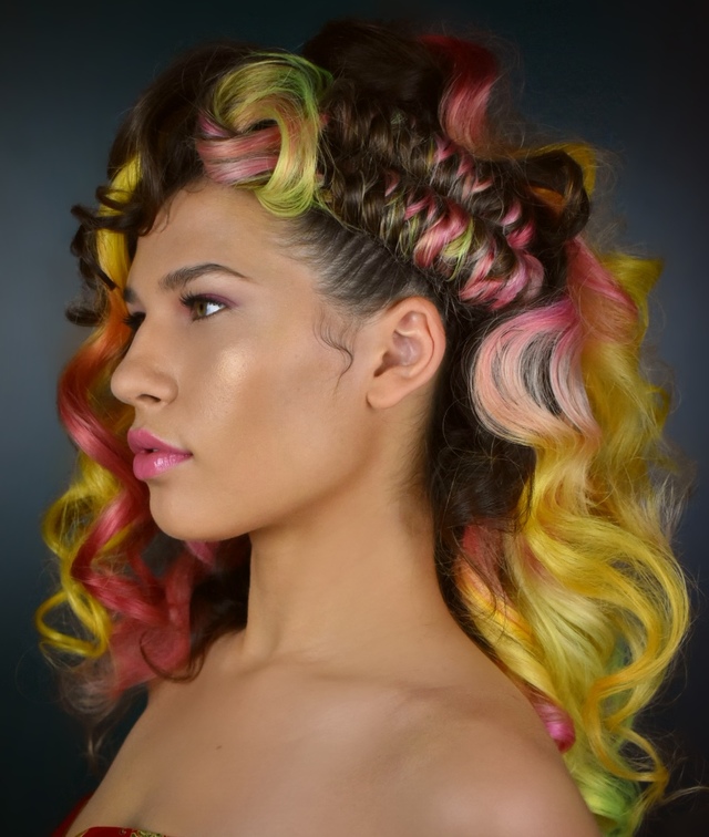 Glam rainbow