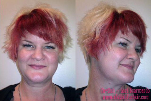 Funky razor cut
