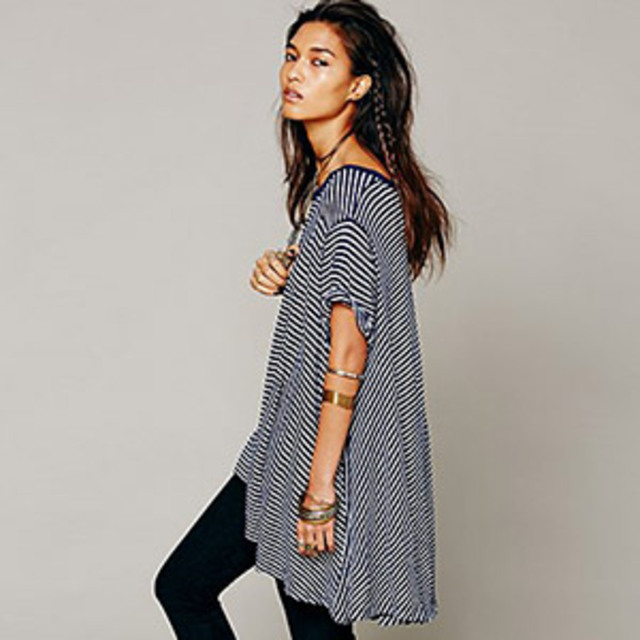 Perfect-Over-sized-Striped-Tee