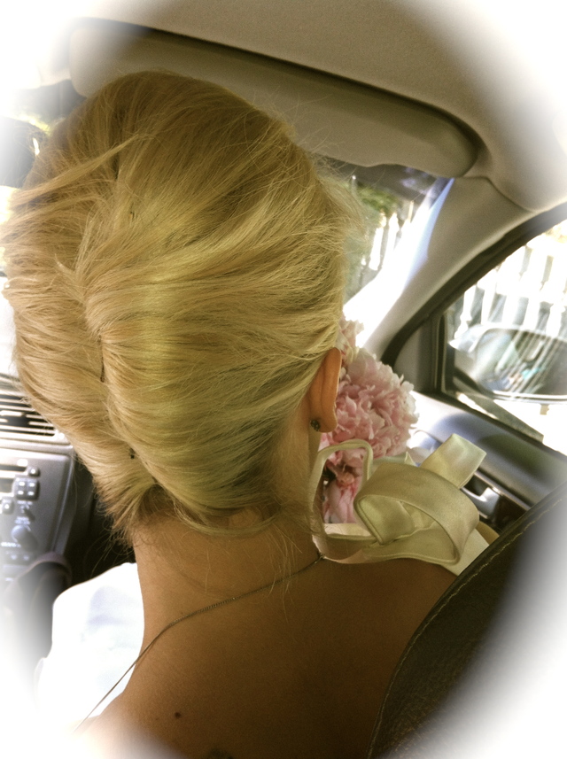 bride medium long hair