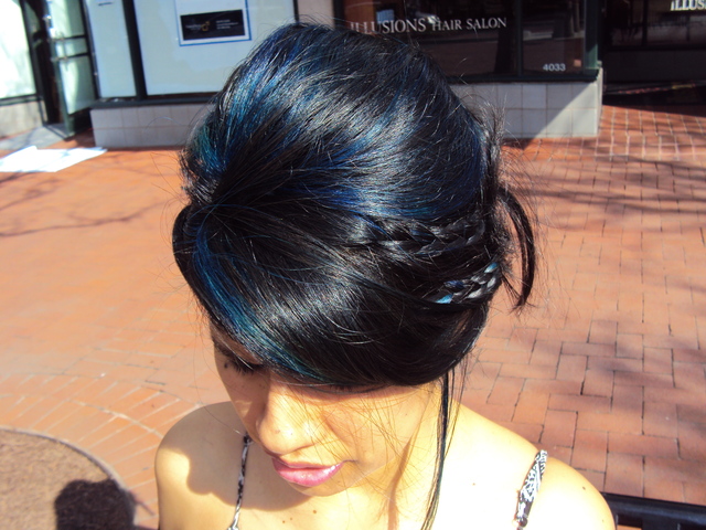 Updo by Linden Straus. Color by Irma Wheeler