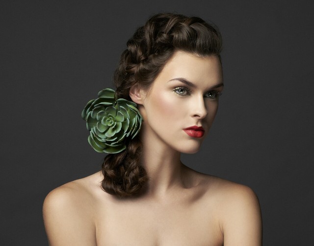 "La Dama" Ellements Magazine, Hair & Makeup: Walter Fuentes; Photo: Jorge Rivas; Muse: Ashley Brannon