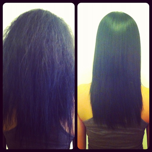 Keratin Smoothing Treatment(before/after) by jenniguccihair