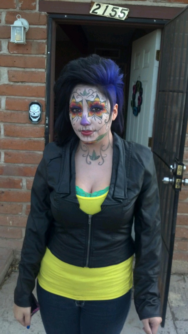 day of the dead. fun hair