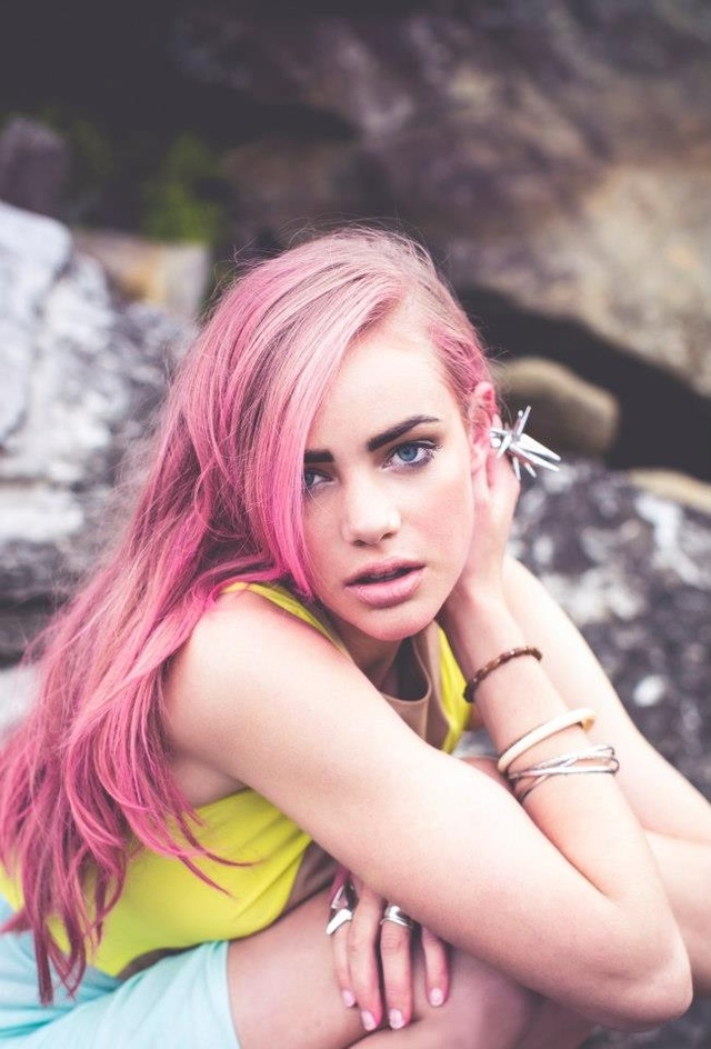 pink hair