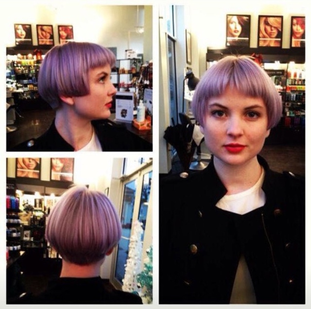 Lavender micro bob