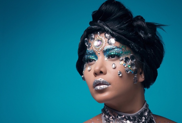 Glitzkrieg  Veux magazine  Issue 21  Photography: Joey Goldsmith Photography  Make up: Isidro Valencia  Hair: Matthew Tyldesley  Model: Anna B Rodas (Heyman Talent) Assistance: Gary Barragan Location: ThoughtFly Studios