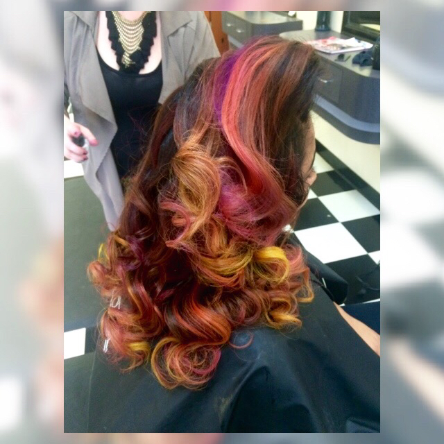 Rainbow curls