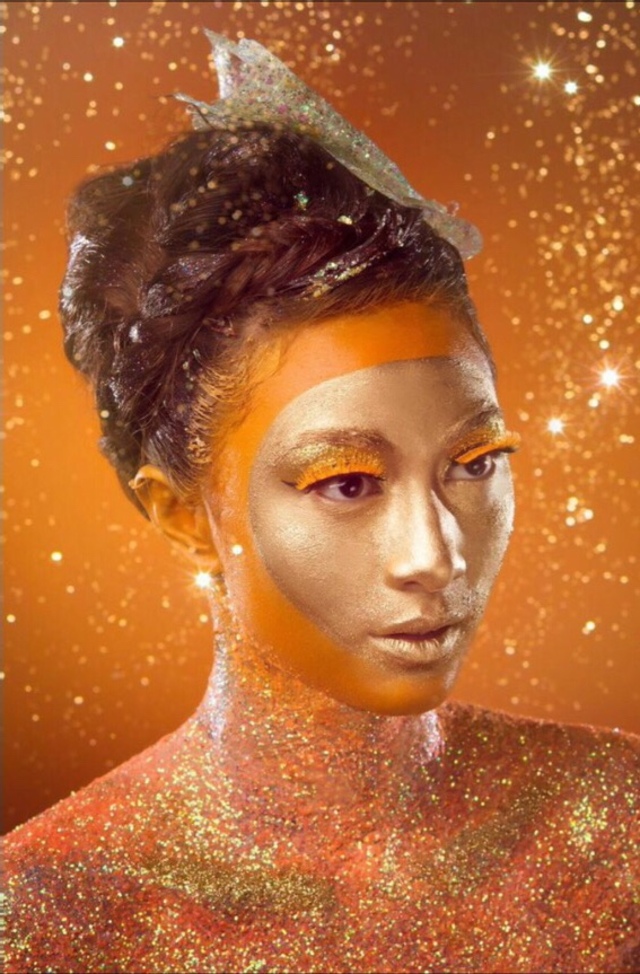 Glitzkrieg  Veux magazine  Issue 21  Photography: Joey Goldsmith Photography  Make up: Isidro Valencia  Hair: Matthew Tyldesley  Model: Natasha Sukamto  Assistance: Gary Barragan  Location: ThoughtFly 