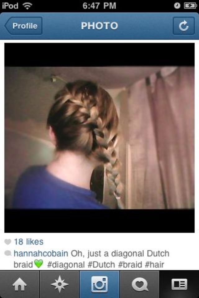 diagonal Dutch braid.