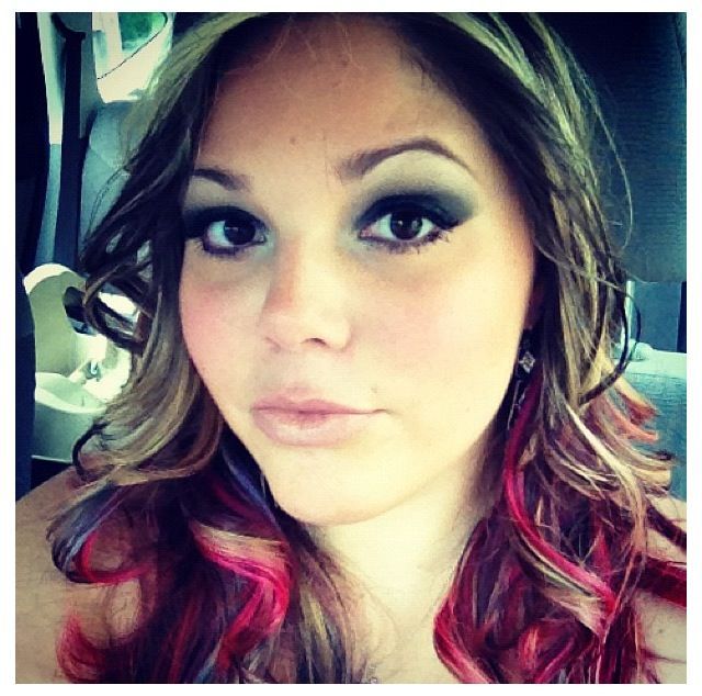 dip dye curls