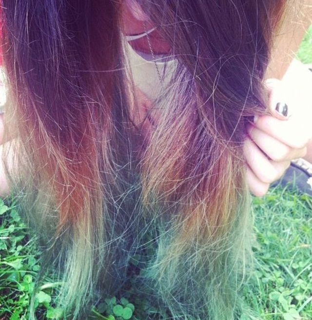 dip dye hair 