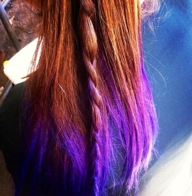 dyed hair
