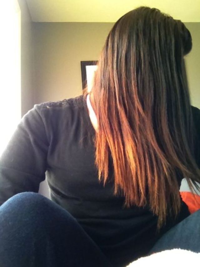 dyed hair
