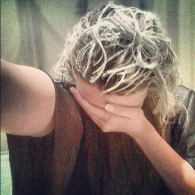 dyeing my hair blonde