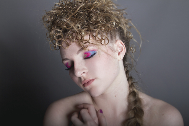 Charlie's crochet faux hauk. Image Twolittlestarfish, MUA Heavenly Faces Lynnette Watson. 