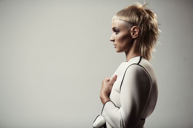 CUT | Matjazž Cej  PHOTOGRAPHY | studiocapsula  MAKE UP | Karin Bizjak  CLOTHING | Tanja Zorn Grzelj