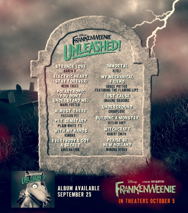 Frankenweenie Soundtrack