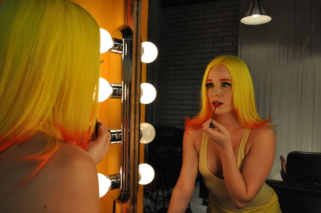Yellow Hair with Orange tips