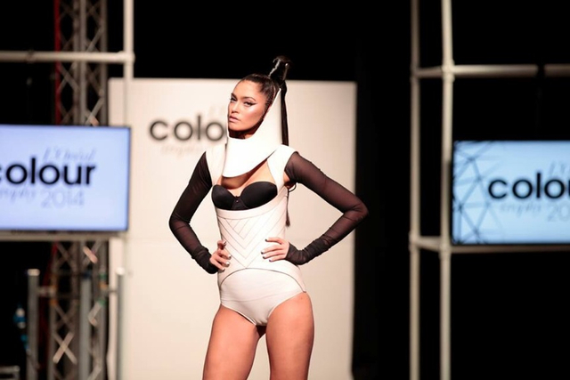 Hair by Natasha Rose for Tina Farey. Loreal Colour Trophy Tour 14.