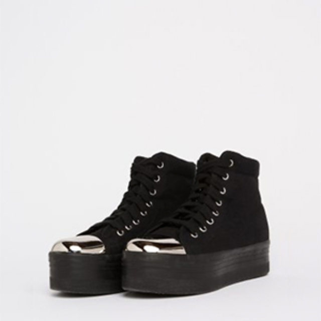 Jeffrey Campbell Metal Tip Platform Sneaker