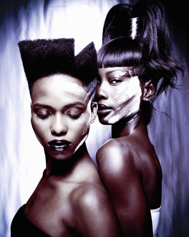 HAIR BY JAMIE STEVENS & HARRY CASEY FOR JAMIE STEVENS HAIR USING MATRIX