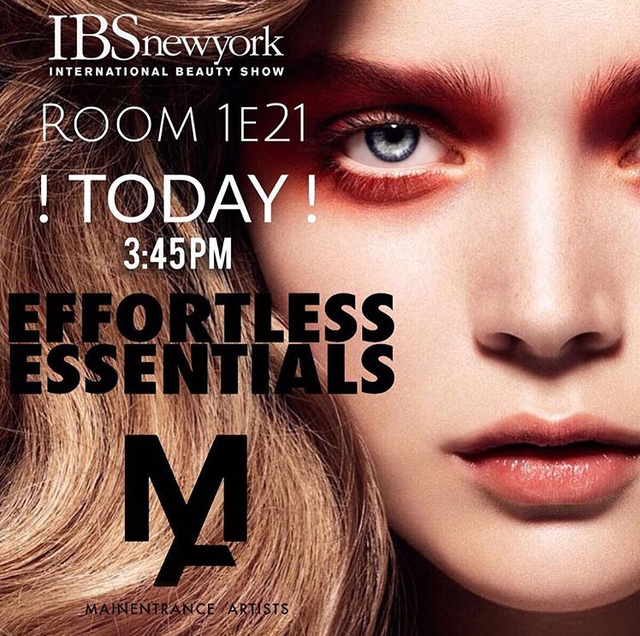 | ｔｏｄａｙ only | 3:45pm Room 1E21
Join #DJRiggs and #BerryBachen 
at @IBS_shows in #NYC for a first glance of #MAINENTRANCEARTISTS  EFFORTLESS ESSENTIALS program! Where #Finishing #Techniques + #Colour #Placement 
come into F O C U S !