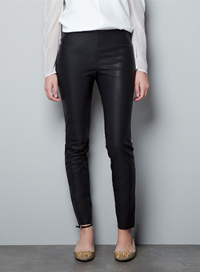 Zara Faux Leather Leggings