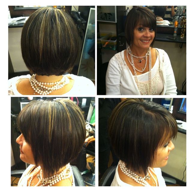 edgy hilight/lowlight bob