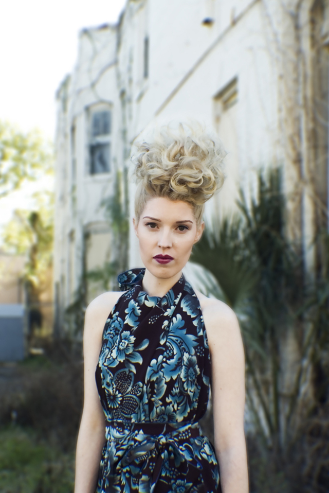Hair: Tina Krinhop, Makeup: Vanessa Bautista, Model: Chantalle Johnson, Dress by Chabri