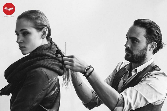 In action 

Photographer Tom Huynh 
Model Olya Jidkov
Hair Jonathan Cheek