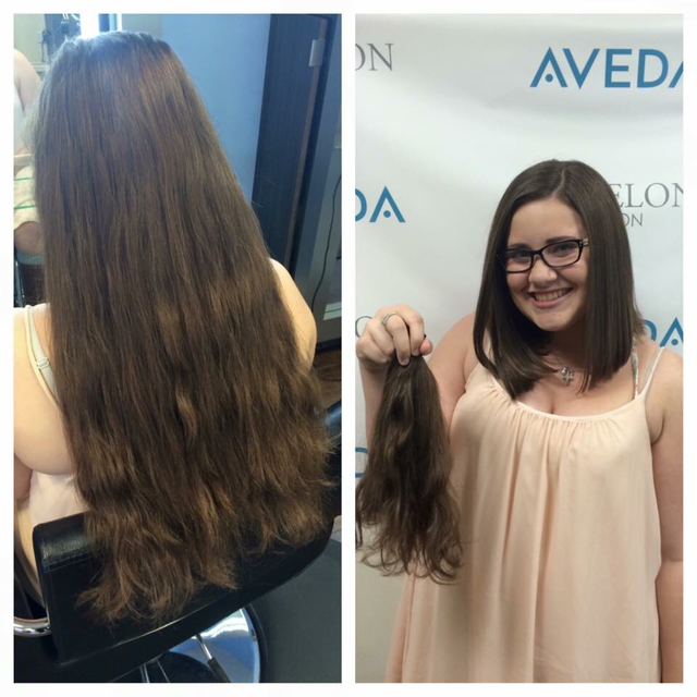 Before & after a-line cut