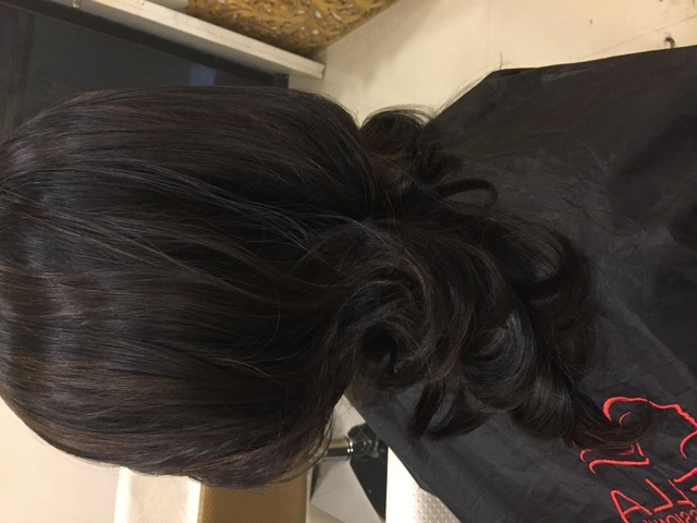 Blowdry hair