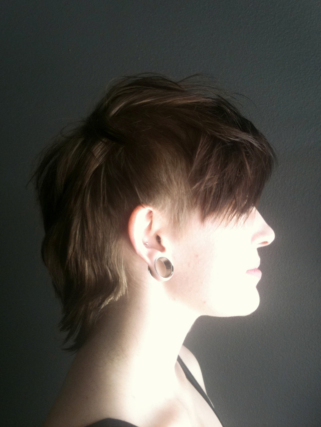 Long, modern mohawk