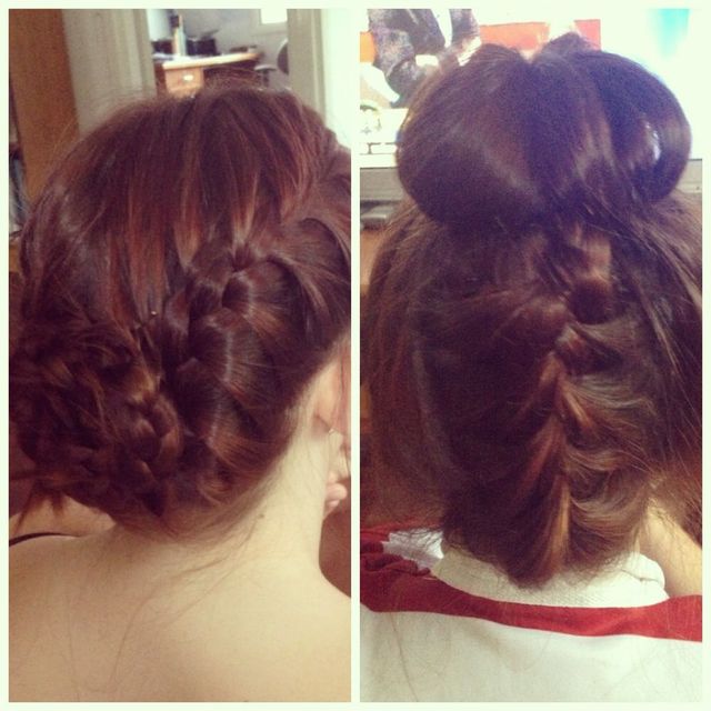 experimenting with braids. 