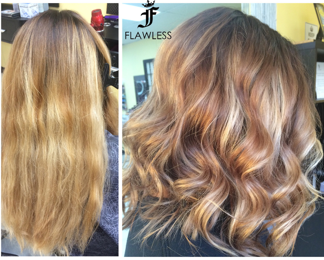 From all over blonde to balayage #lob