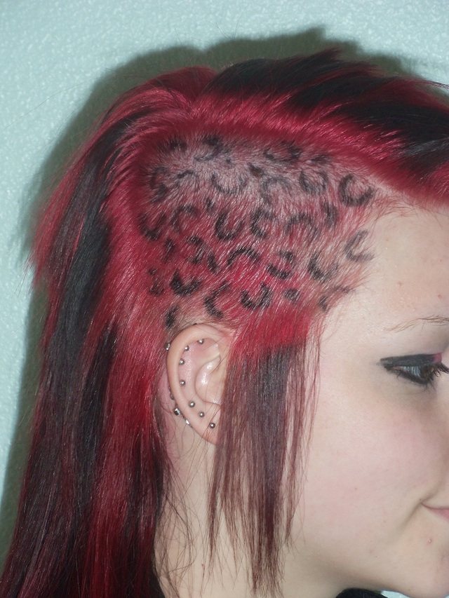 Chelsea Hawk with Cheetah print done with Fantasy Color