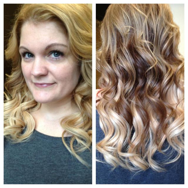 Curls with extenions