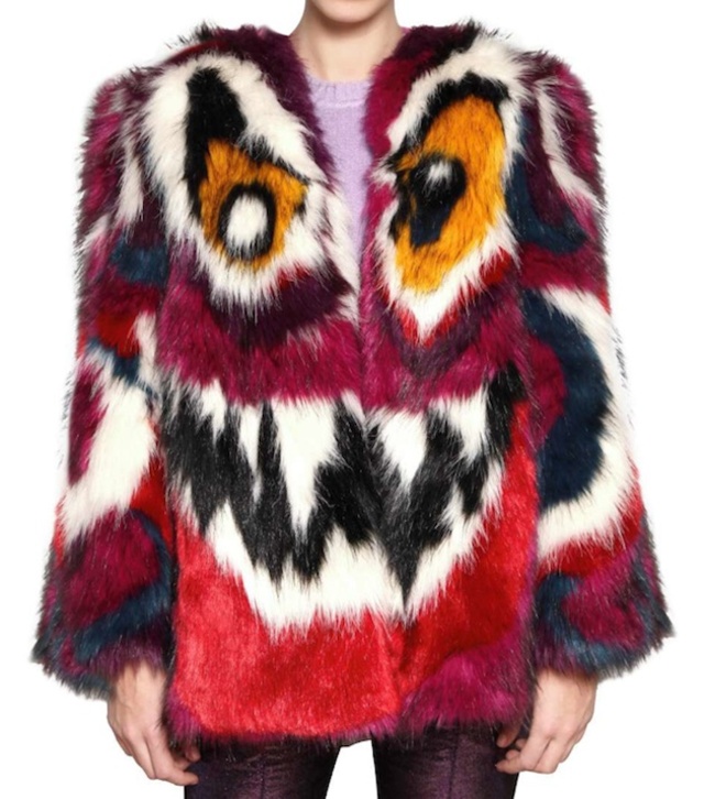 Meadham-Kirchhoff-Cotton-Blend-Faux-Fur-Coat-1