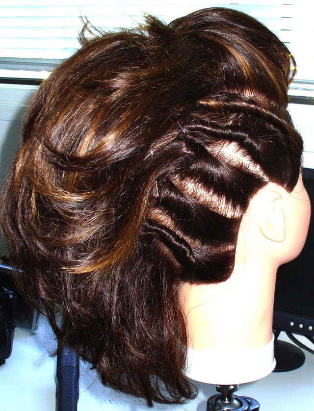 Braids and faux hawk